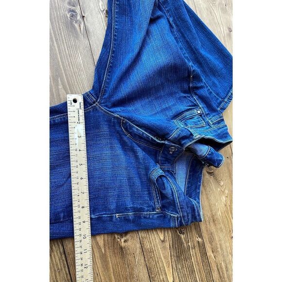 White house black market bootcut blanc jeans womens sz 4R low rise stretch denim - Picture 7 of 12